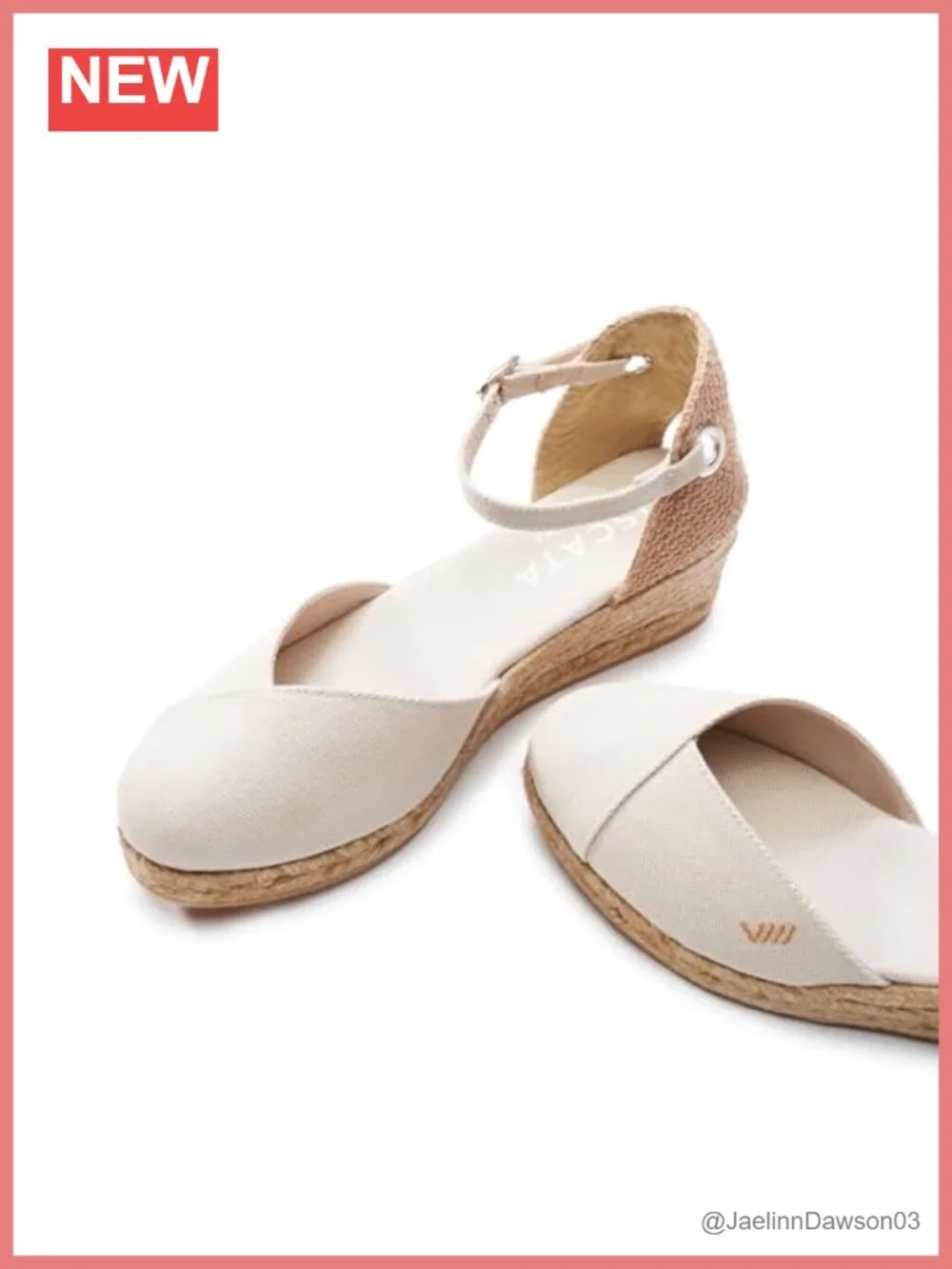 Handmade Spanish Espadrille Wedges Low Heel Ankle Strap Women's Sandals Organic